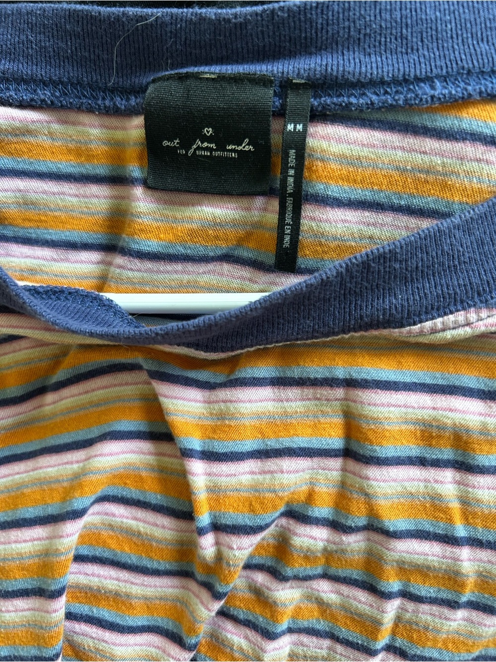 Urban Outfitters Woman’s Striped shirt in Mustard and Navy
